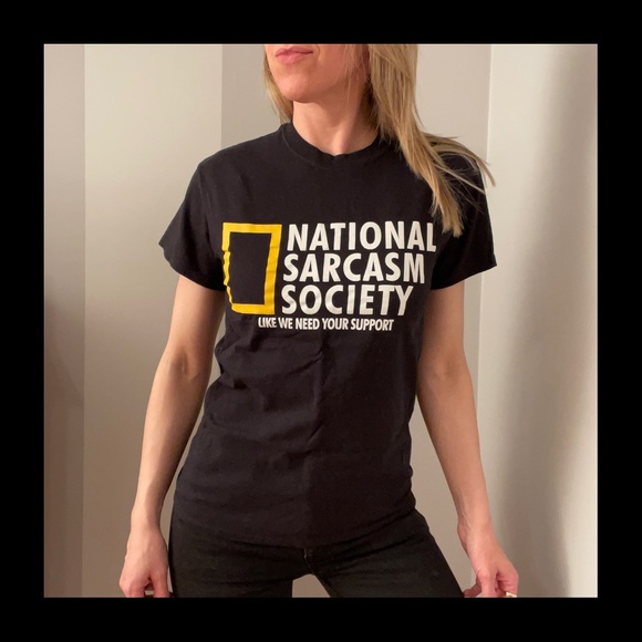 Tops - National Sarcasm Society Humor Joke T-Shirt
